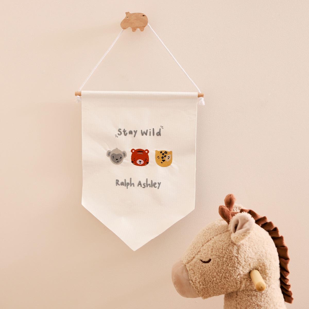 Personalised Safari Wall Hanging