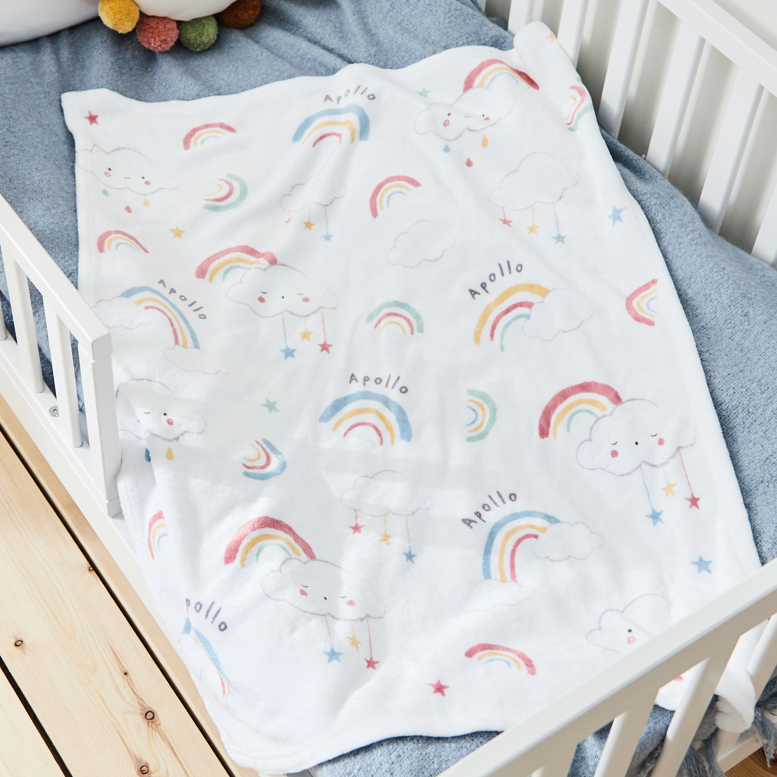 Personalised Pride Joy Fleece Baby Blanket