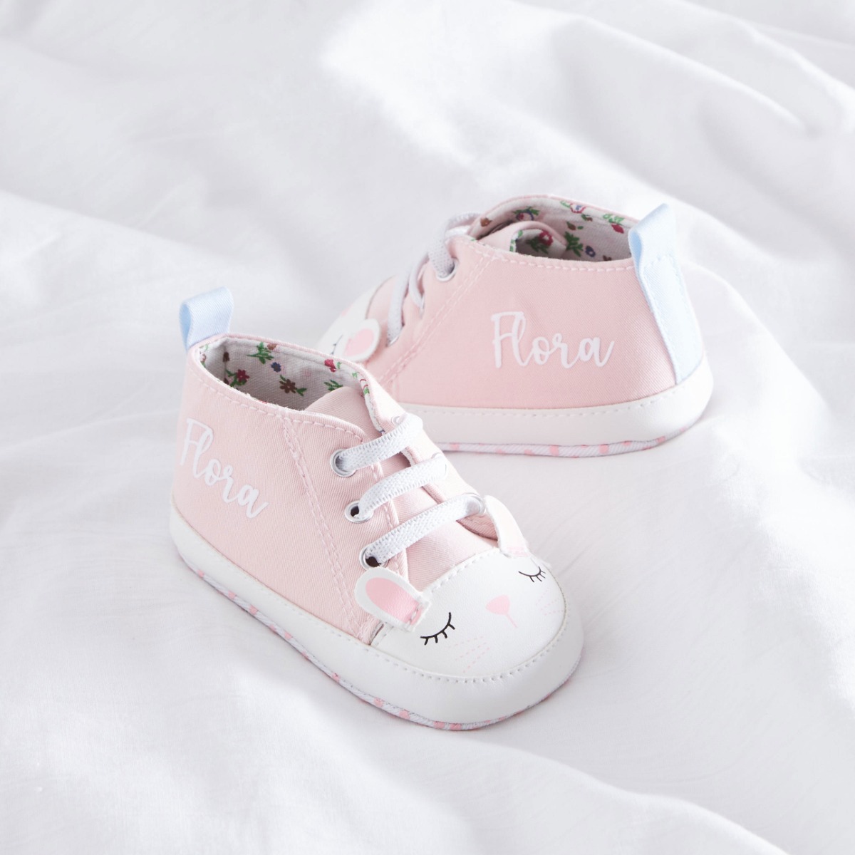 Personalised Bunny High Top Trainers