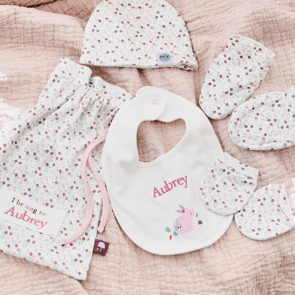 Personalised Woodland Wonders Baby Accessory Set