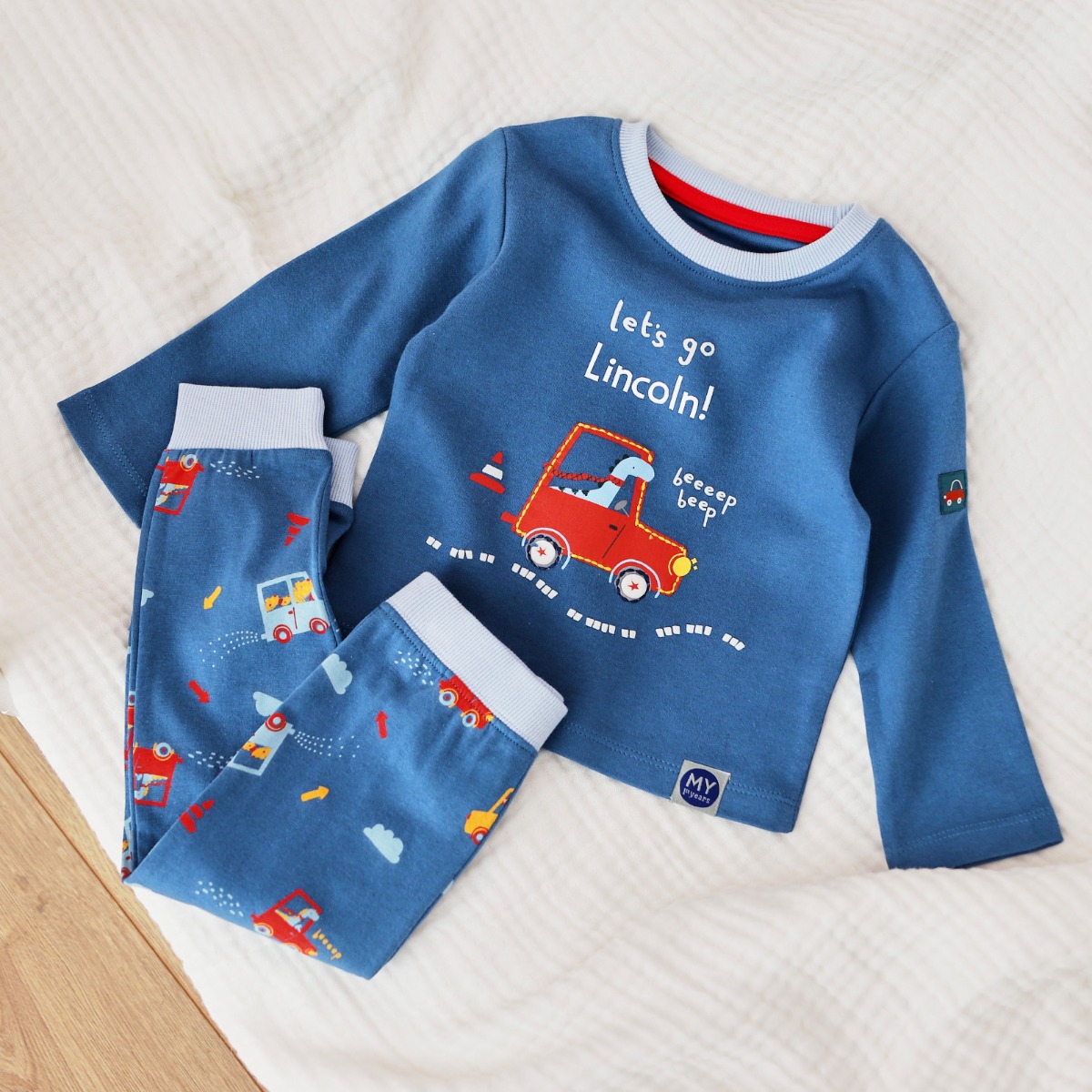 Personalised Let s Go Jersey Pyjamas