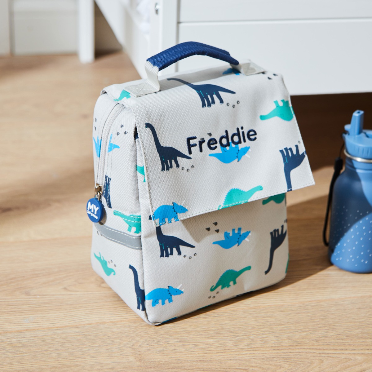 Personalised Dinosaur Print Lunch Bag