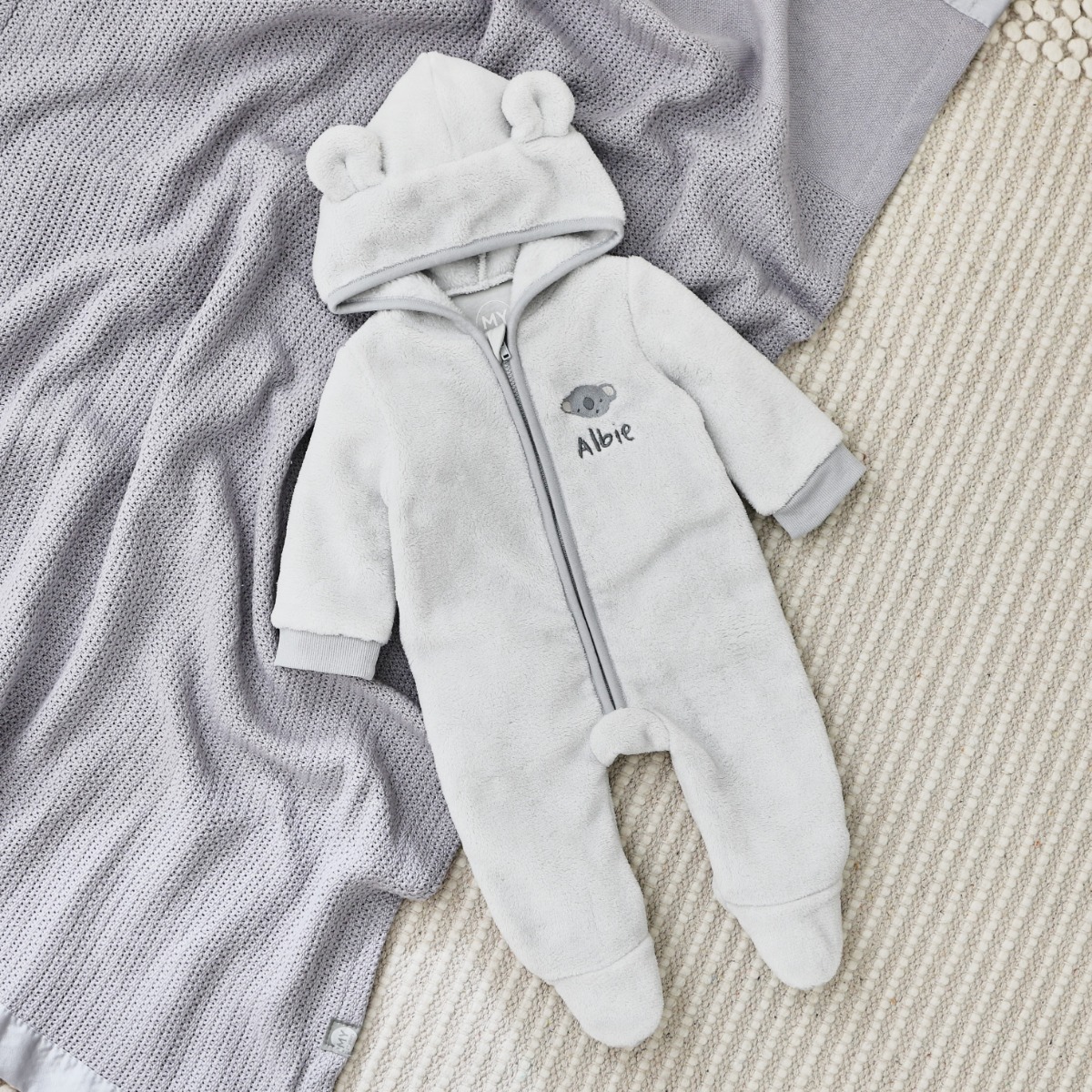 Personalised Koala Design Fleece Onesie