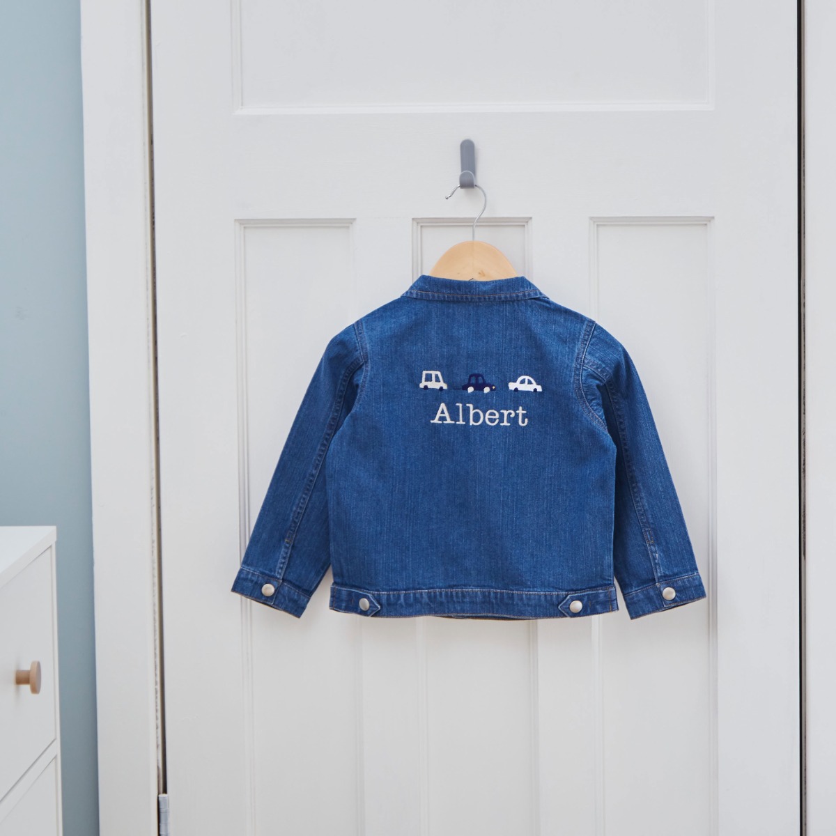 Personalised Transport Denim Jacket 18 Months - 4 Years