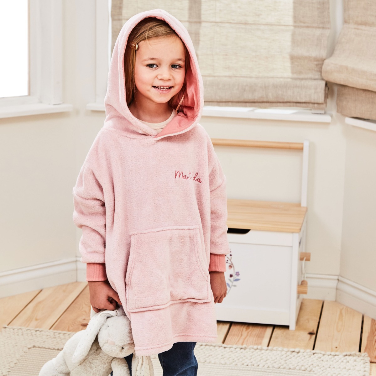 Personalised Fleece Oversized Hoodie