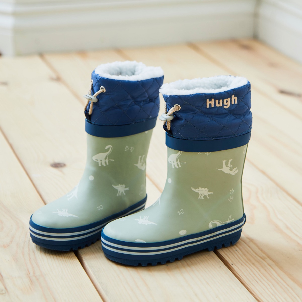 Personalised Natural History Museum Dinosaur Welly Boots