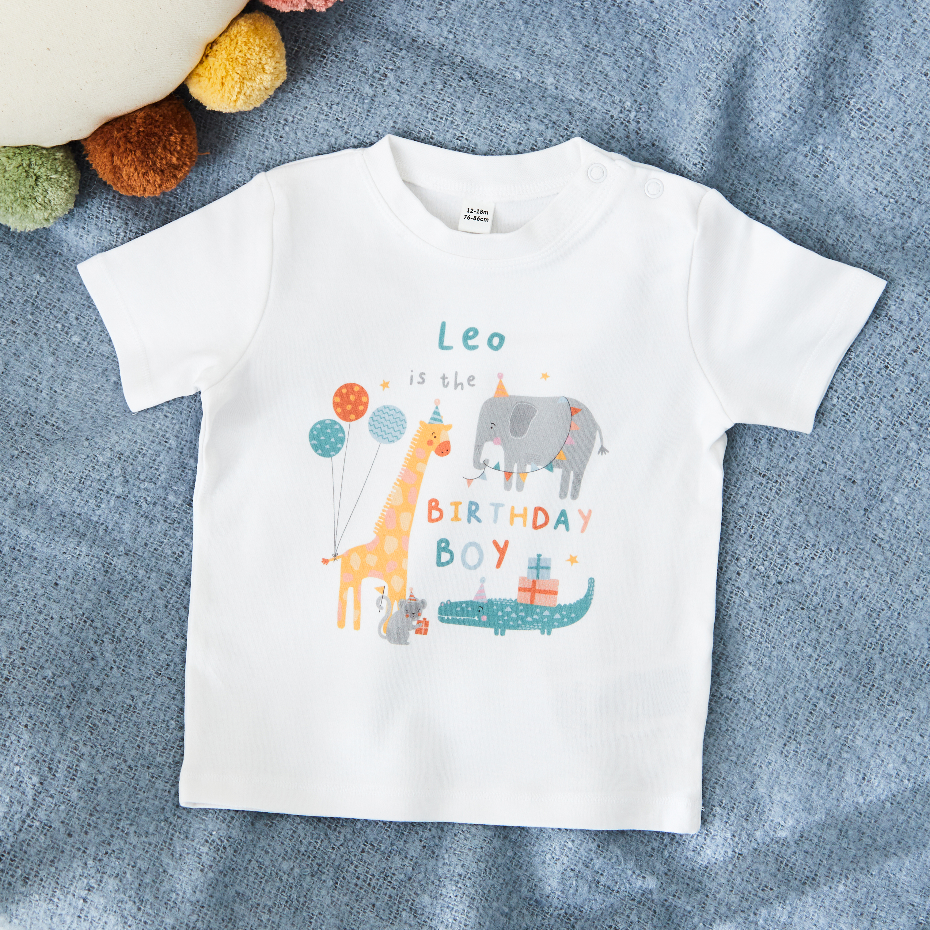 Personalised Safari Birthday Boy T-Shirt