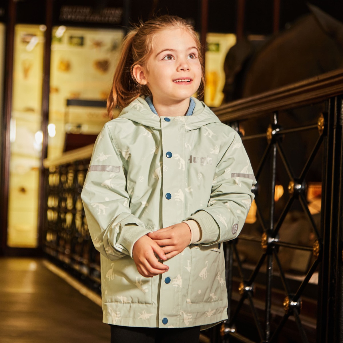 Personalised Natural History Museum Dinosaur Raincoat