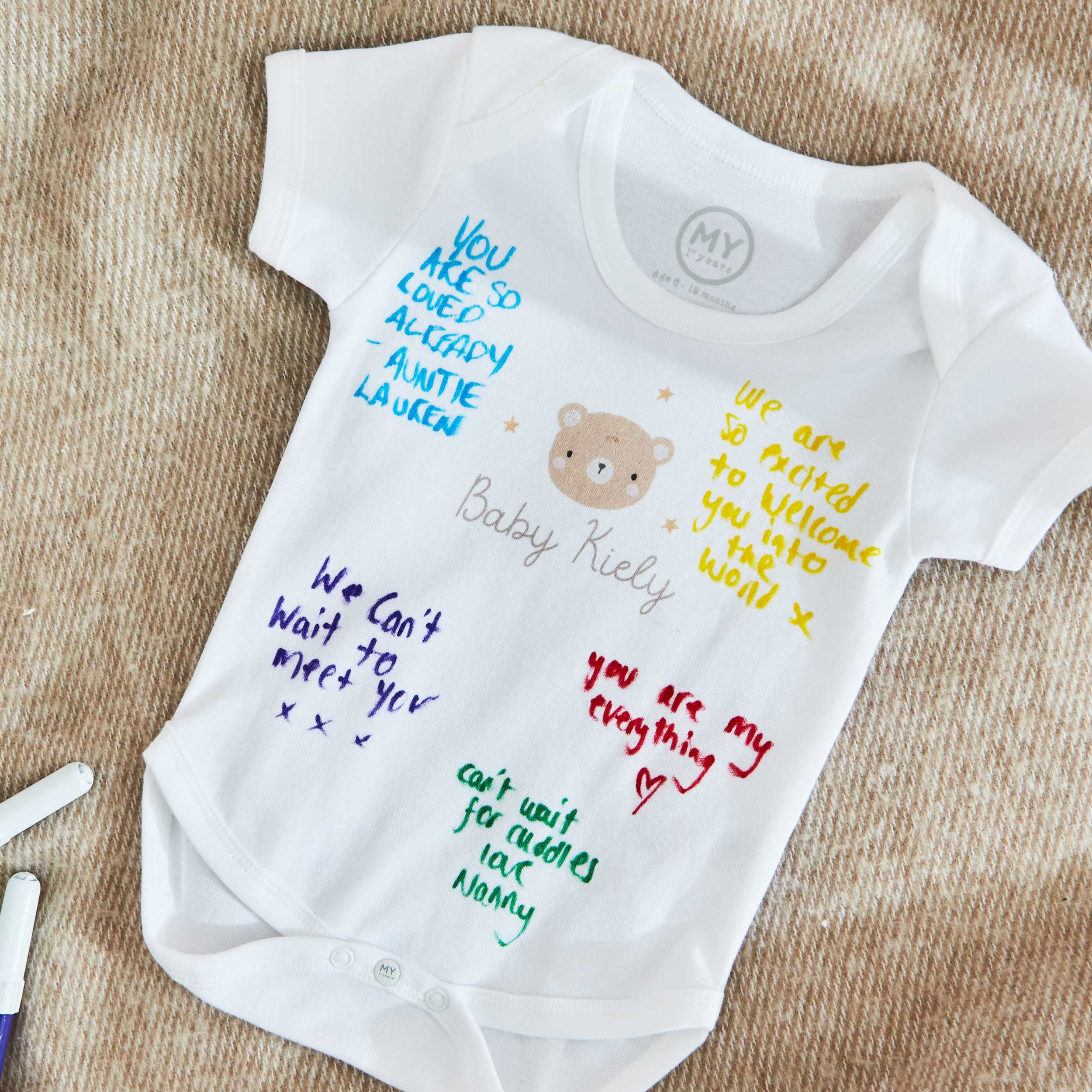 Personalised Baby Shower Bodysuit