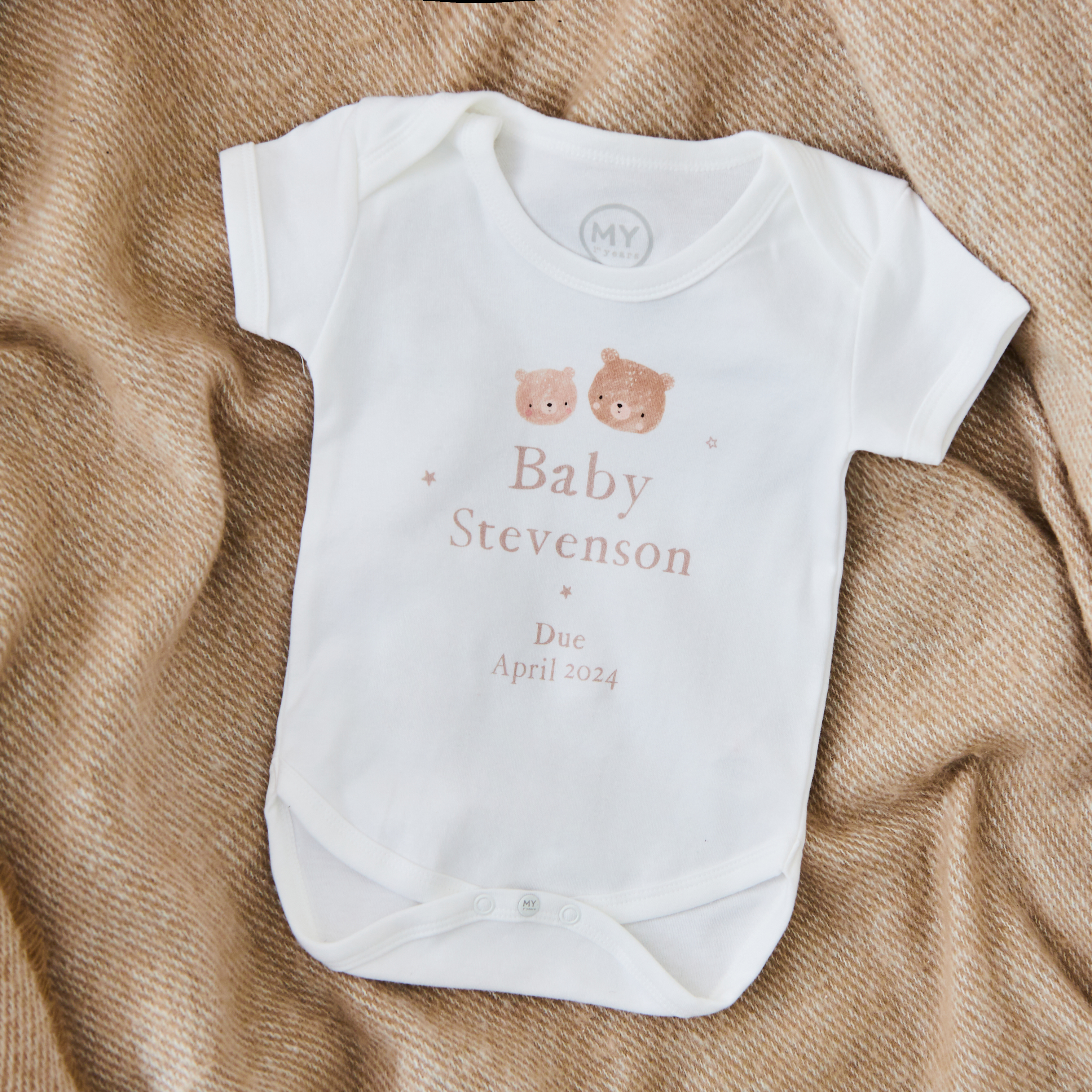 Personalised Baby Announcement Bodysuit