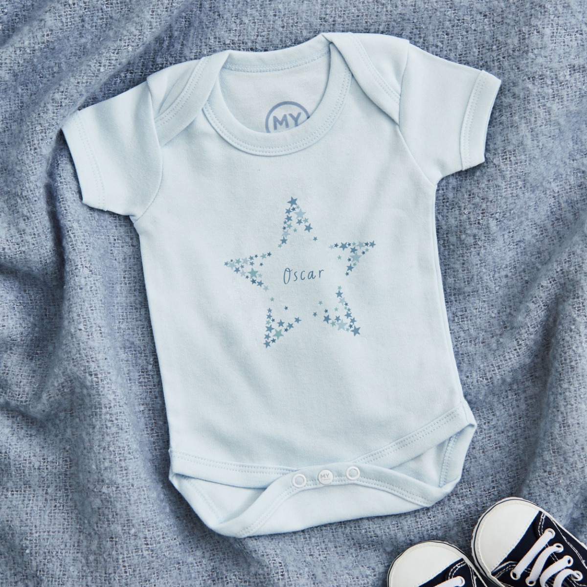 Personalised Star Baby Bodysuit