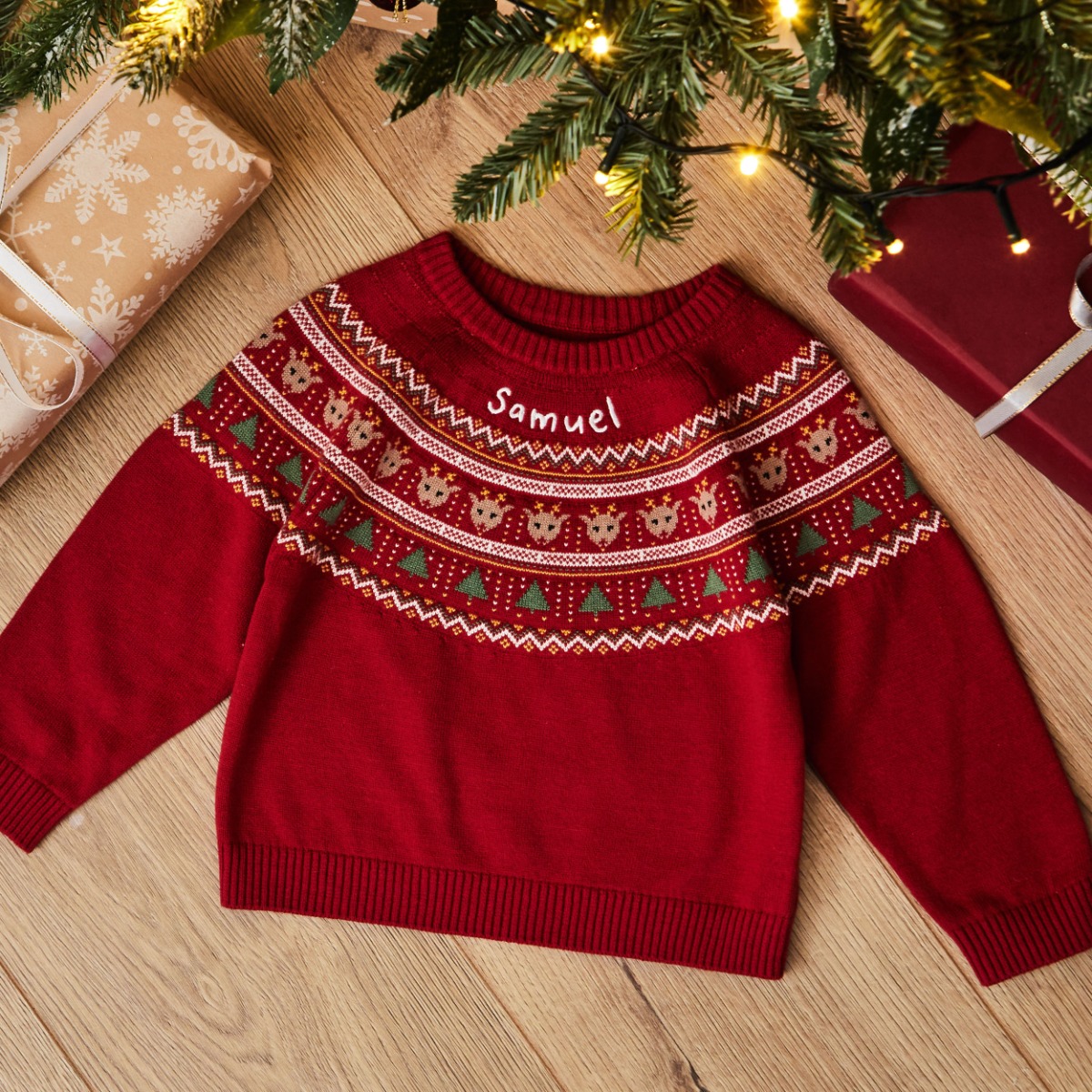 Personalised Fairisle Christmas Jumper