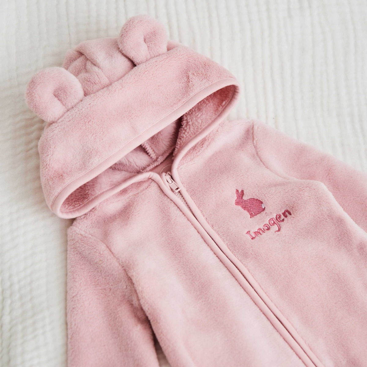 Personalised Bunny Fleece Onesie