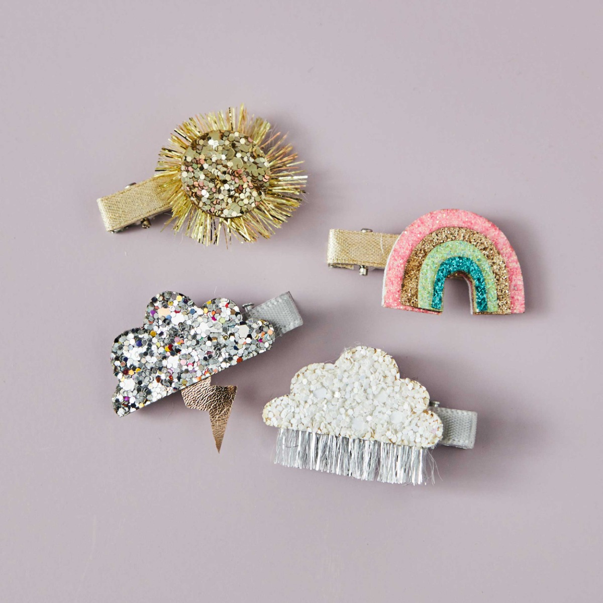 Meri Meri Sparkly Weather Hair Clips