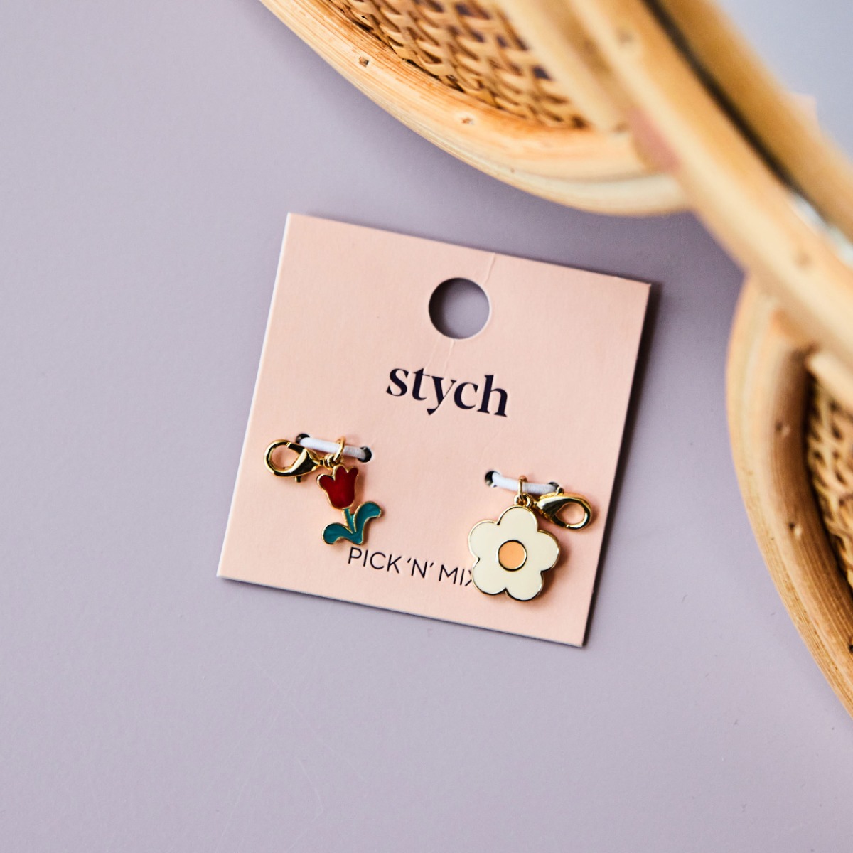 Stych Tulip and Daisy Jewellery Charms