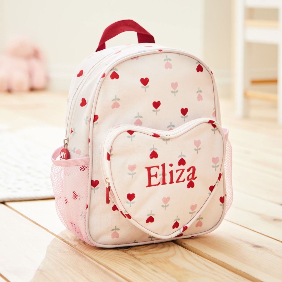 Personalised Heart Pattern Mini Backpack