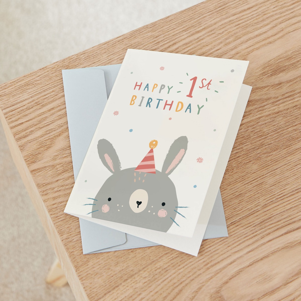 Personalised Little Bunny s 1st Birthday Card