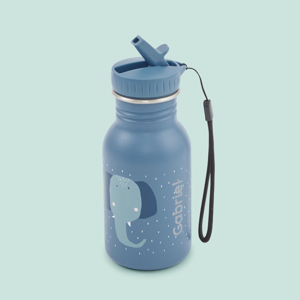 Personalised Trixie Elephant 350ml Water Bottle