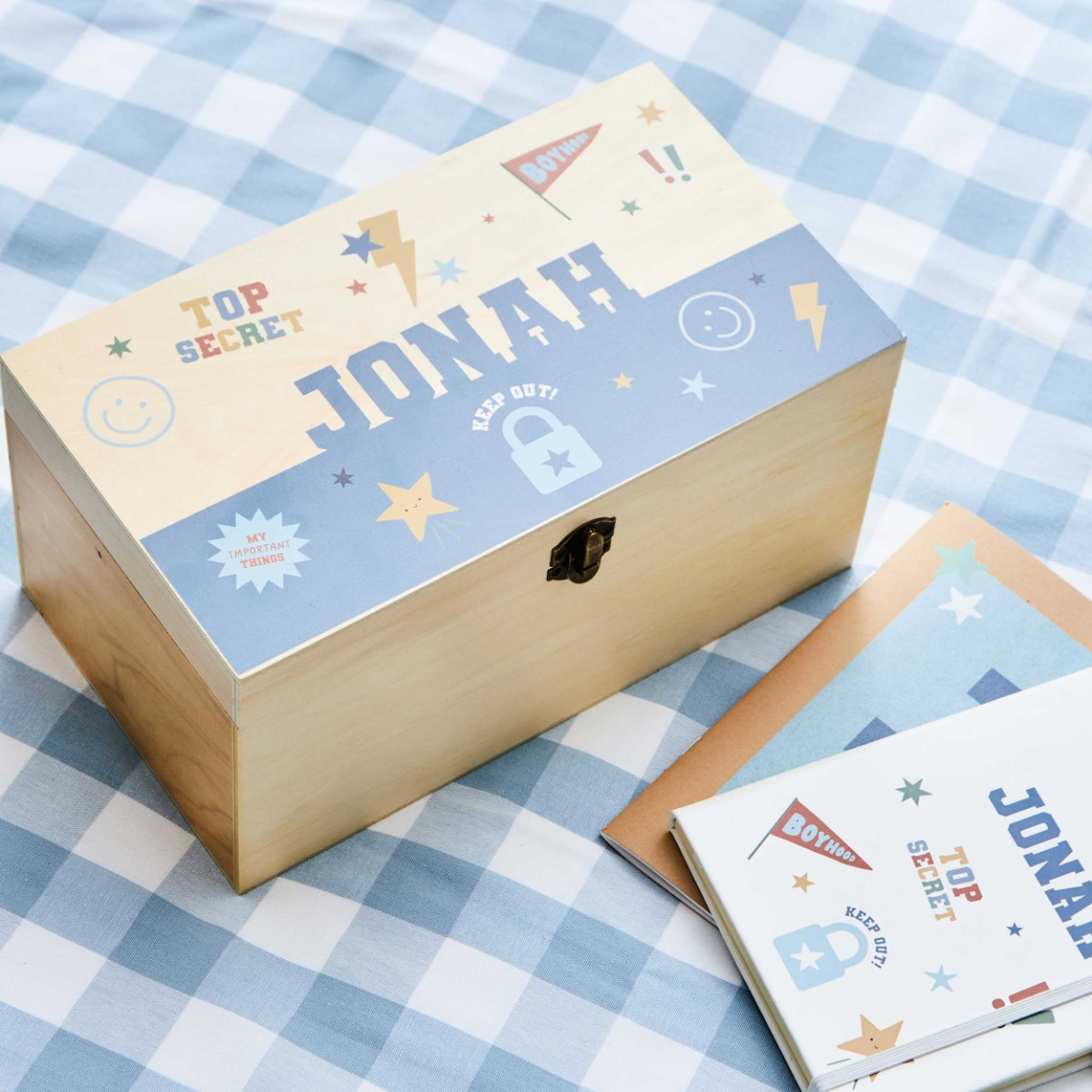 Personalised Cartoon Keepsake Box