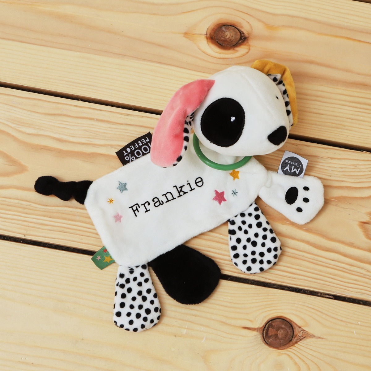 Personalised Mini Mono Patterned Dog Activity Toy