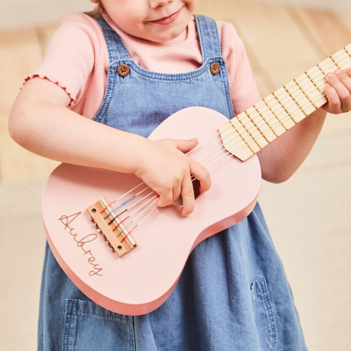 Personalised Guitar Wooden Toy