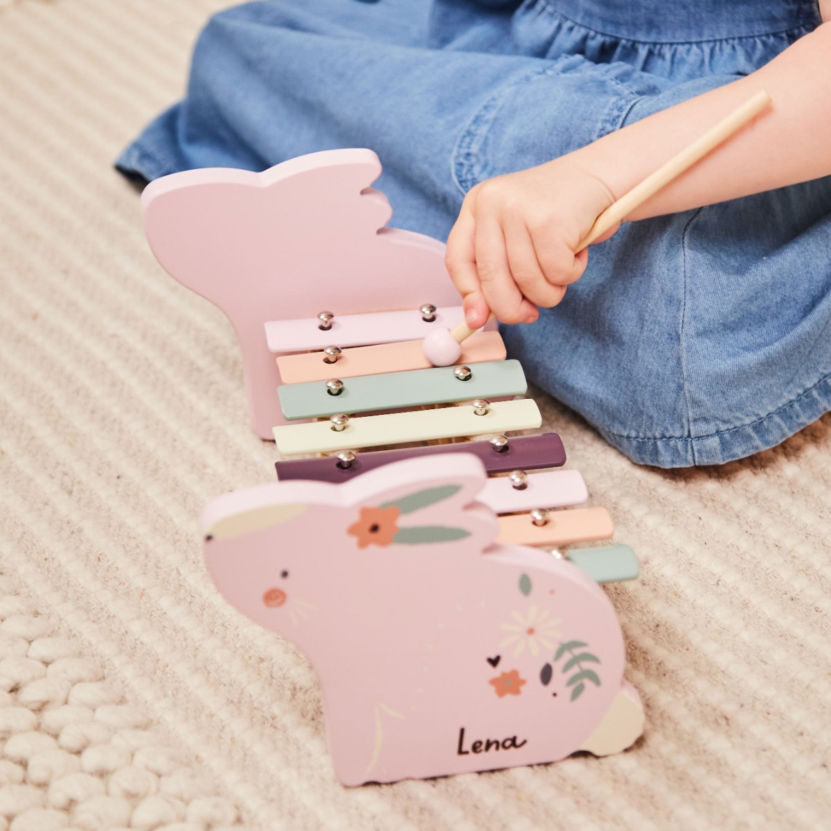 Personalised Wooden Bunny Xylophone