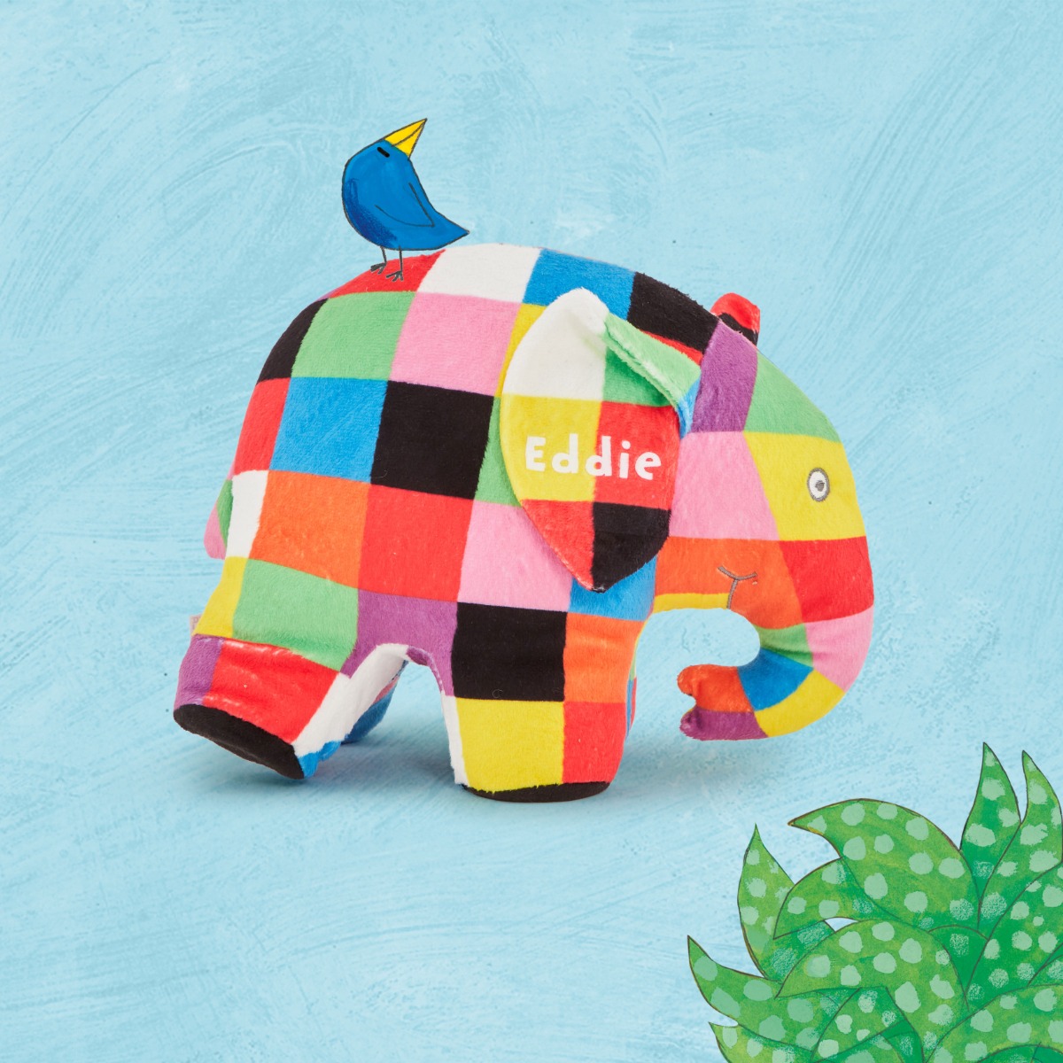 Personalised Elmer Soft Toy