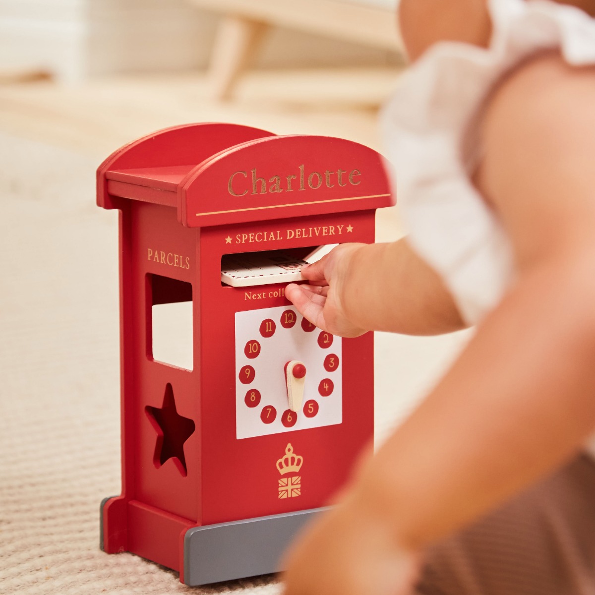 Personalised Wooden Post Box Sorter Toy