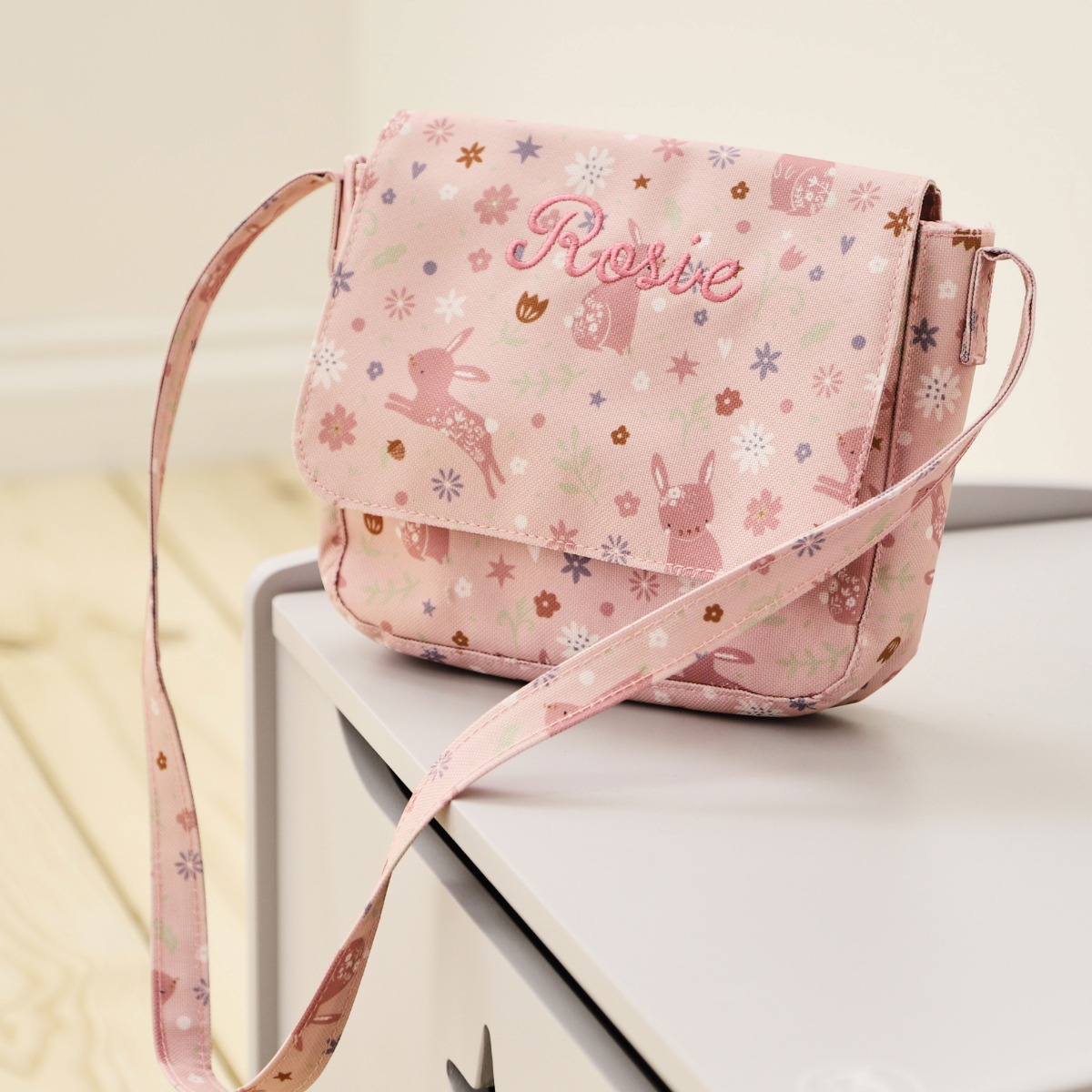 Personalised Bunny Print Handbag