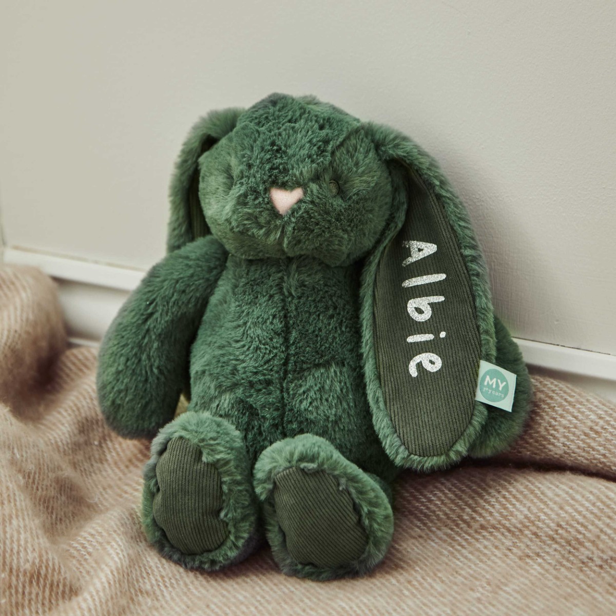 Personalised Forest Bunny Soft Toy