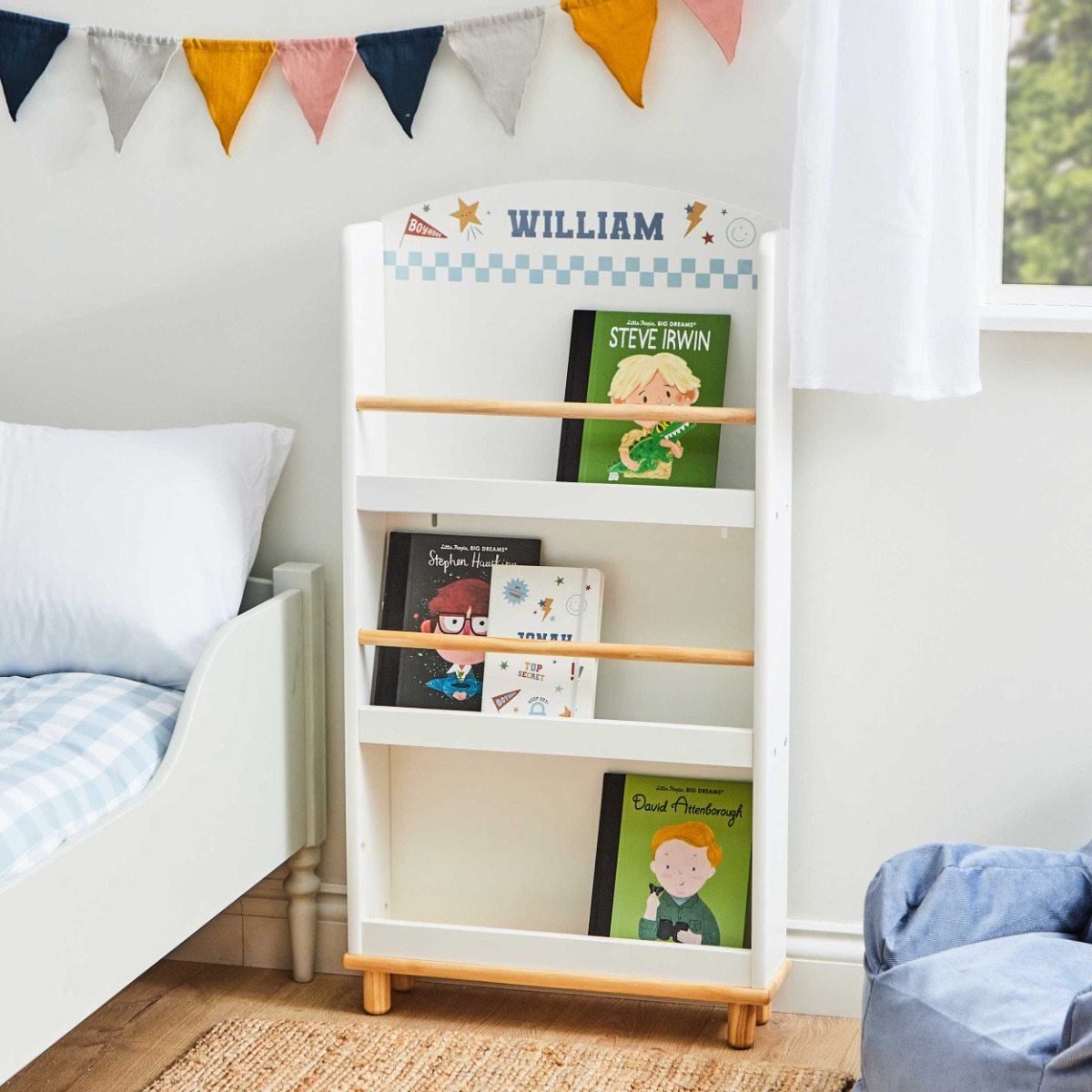 Personalised Checkerboard Bookcase