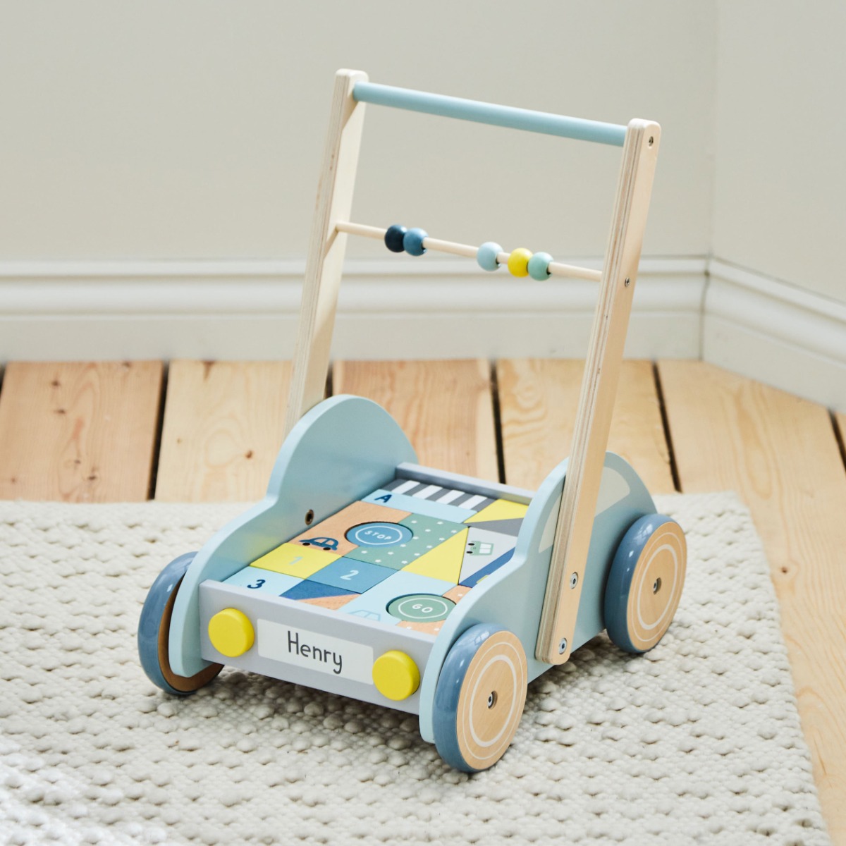 Personalised Car Push-Along Activity Walker