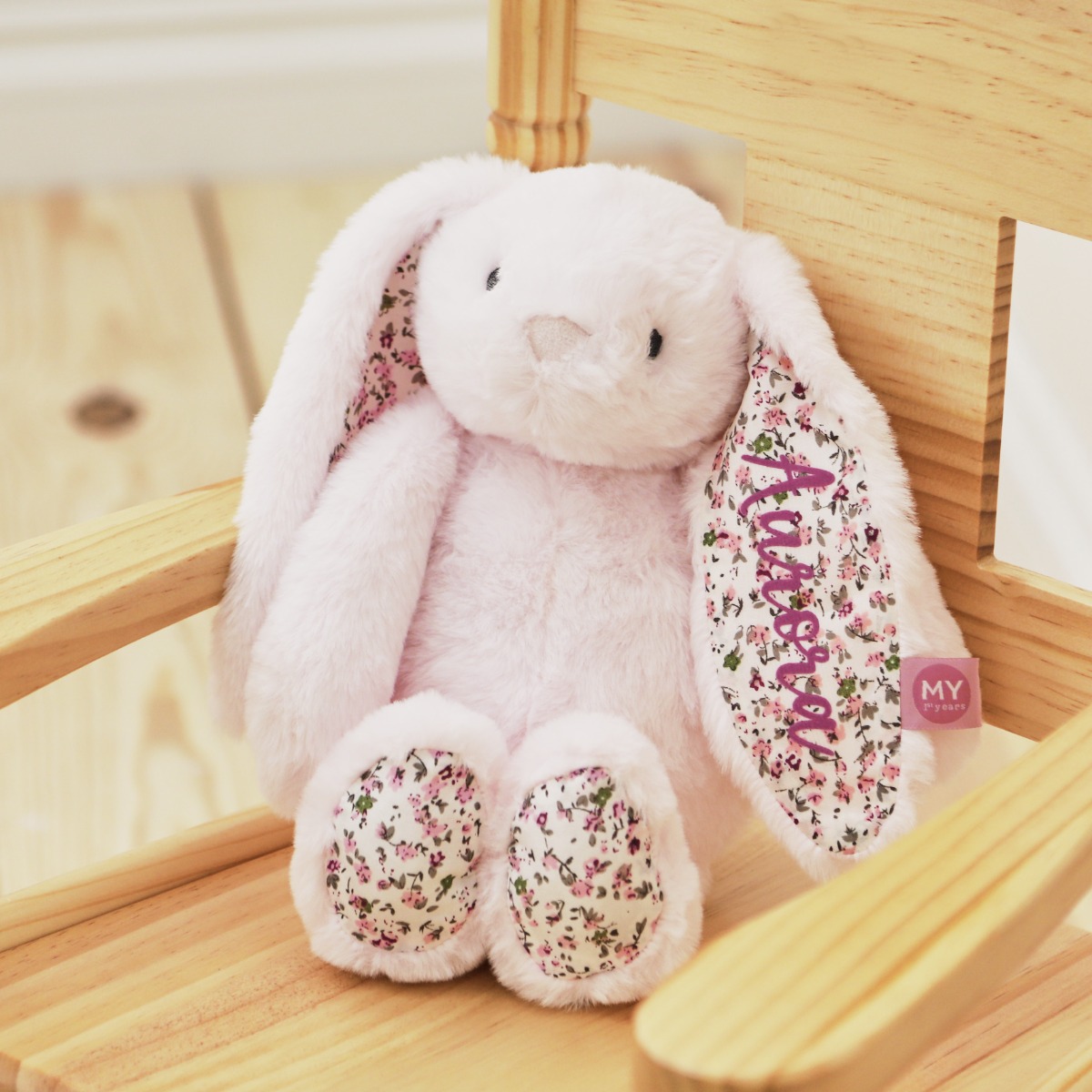 Personalised Pale Bunny Soft Toy