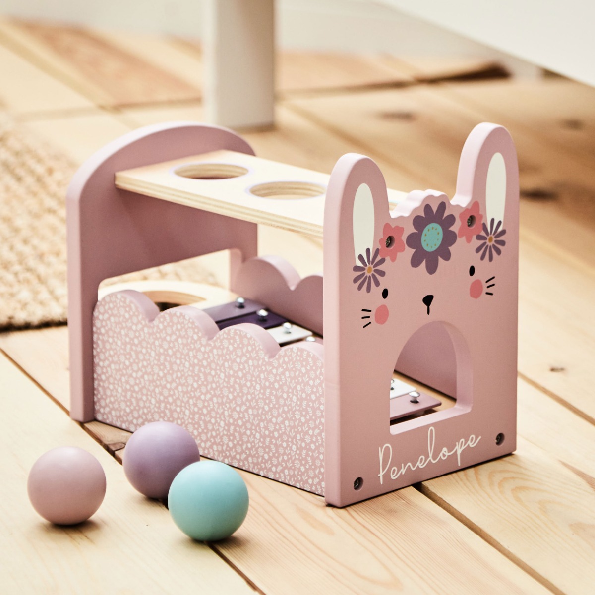 Personalised Bunny Xylophone Drop Box