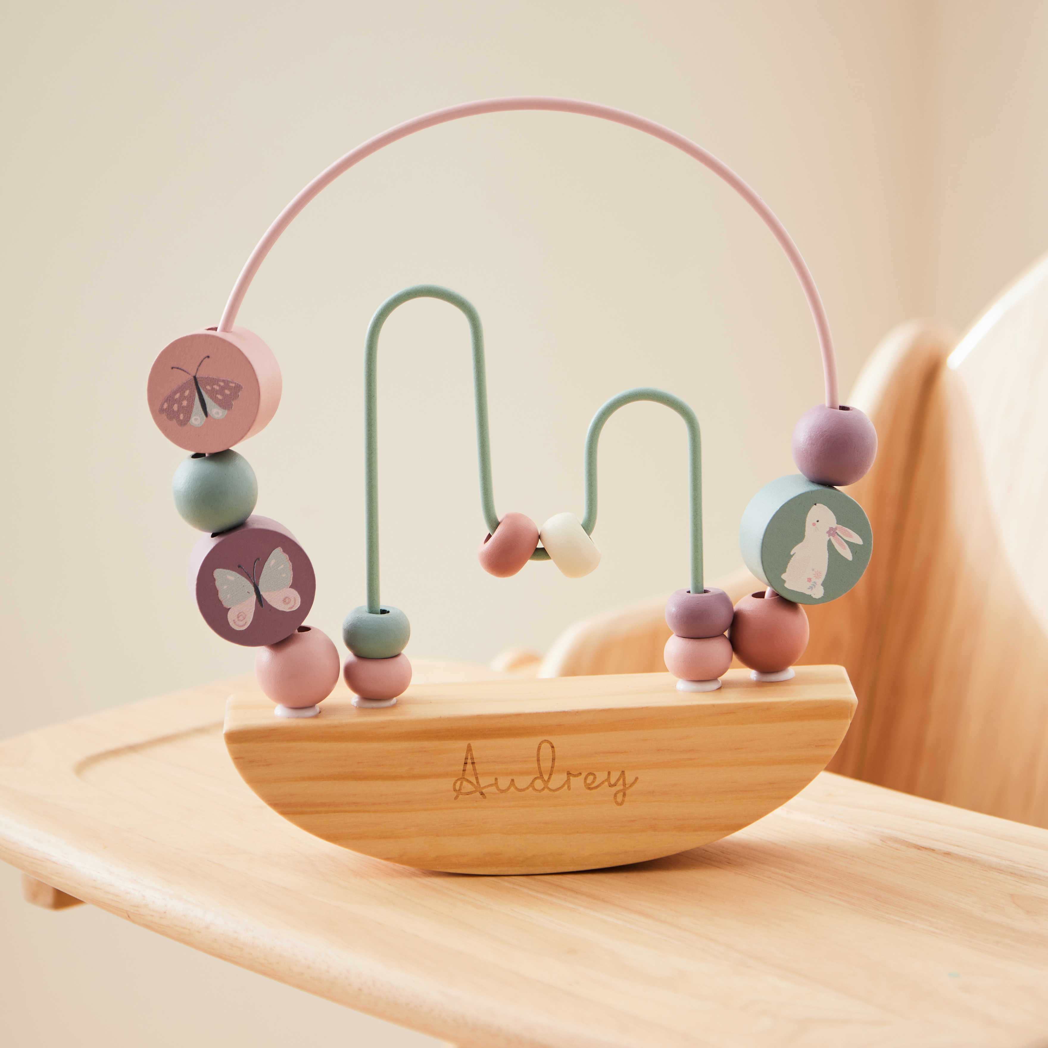 Personalised Rocking Bead Activity Toy