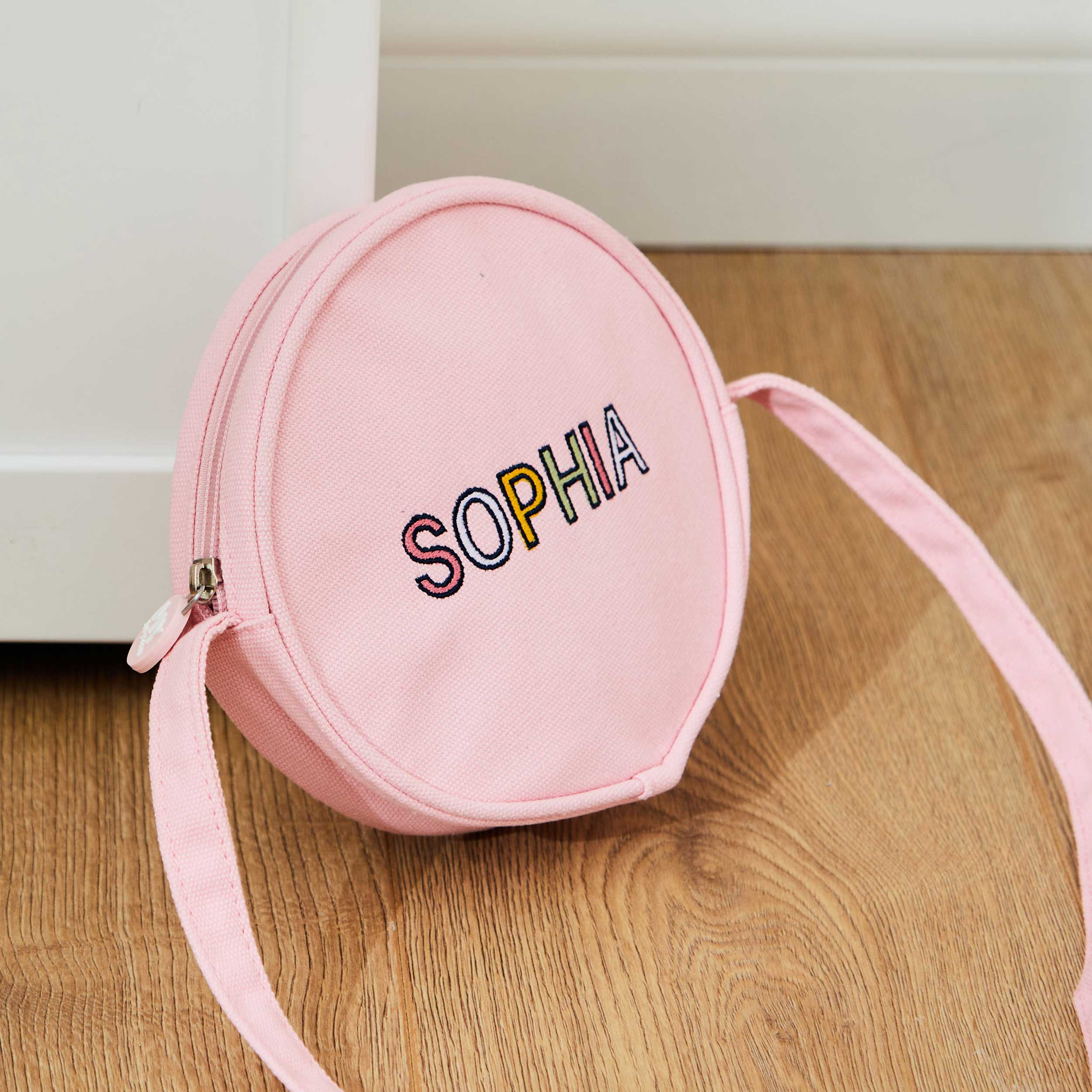 Personalised Pastel Letter Patch Handbag