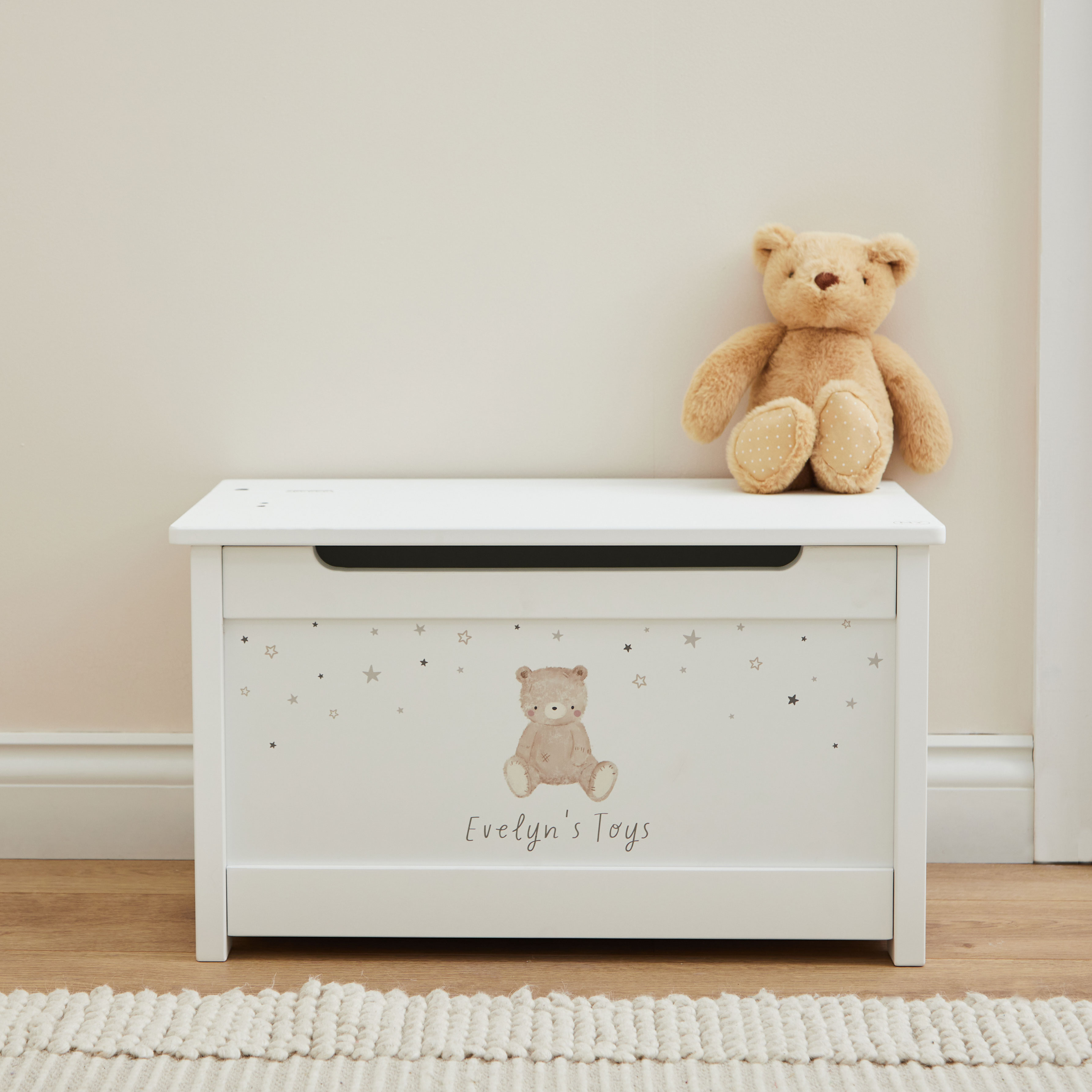 Personalised Biscuit Bear Toy Box