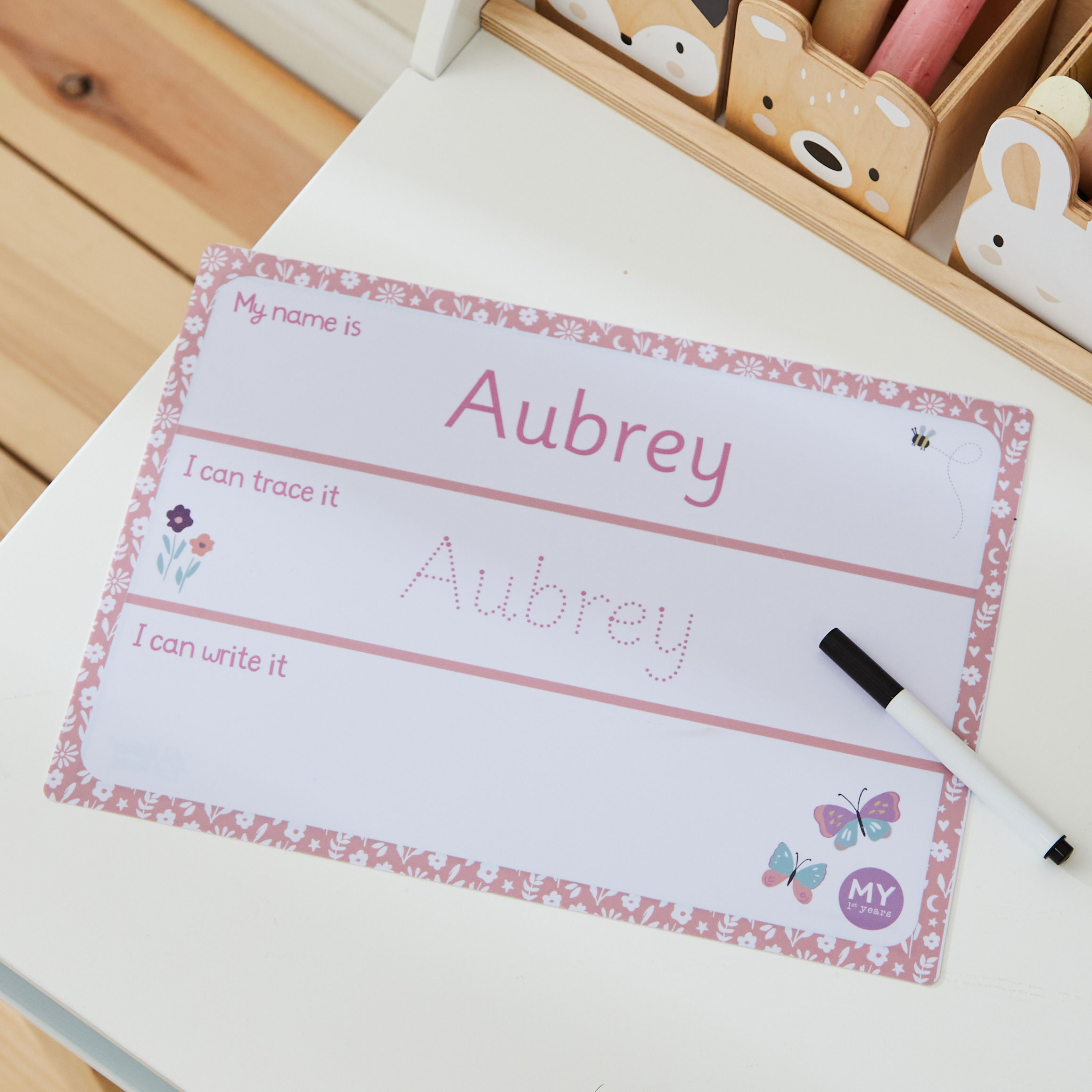 Personalised Floral Whiteboard Pen