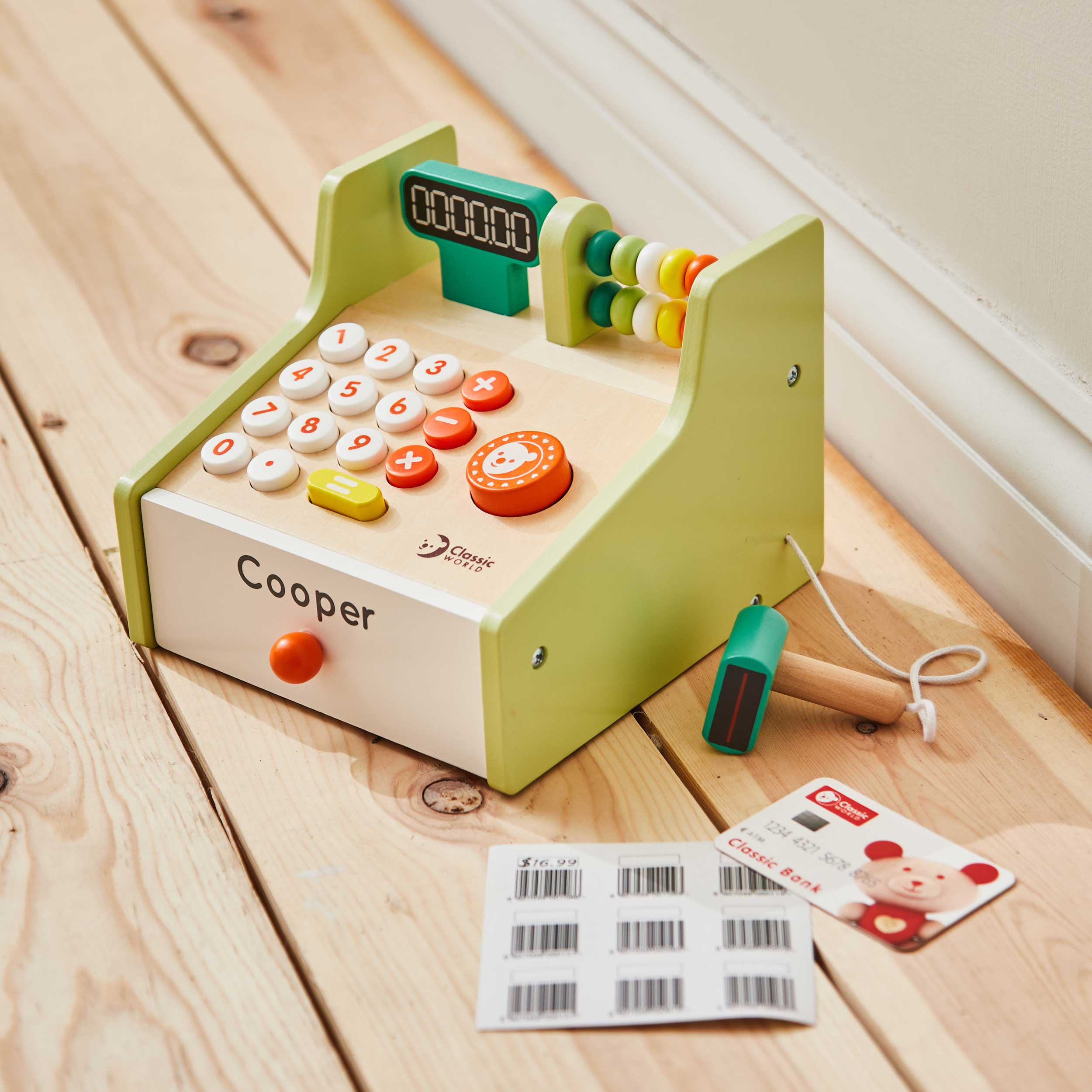 Personalised Classic World Cash Register