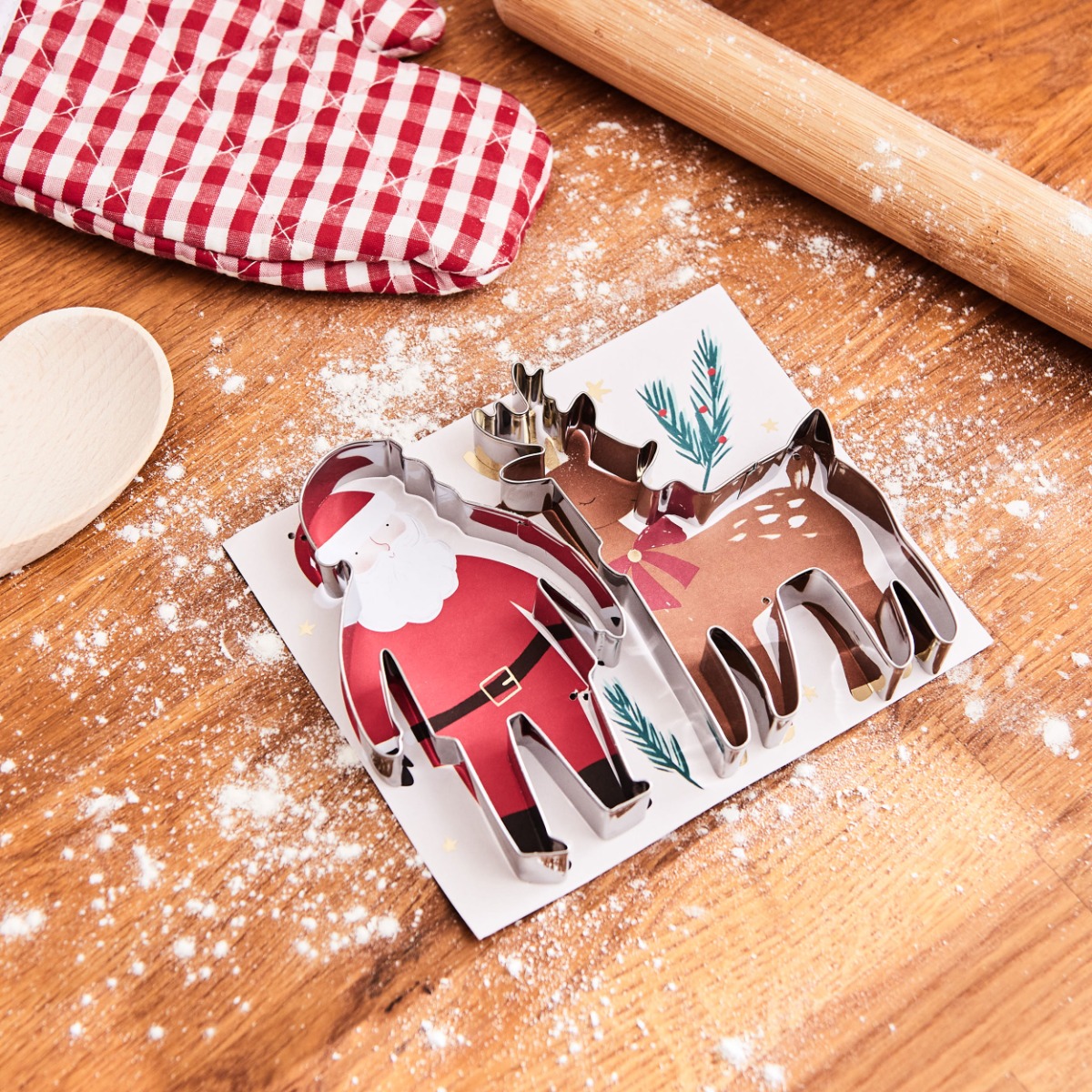 Meri Meri Santa and Reindeer Cookie Cutters