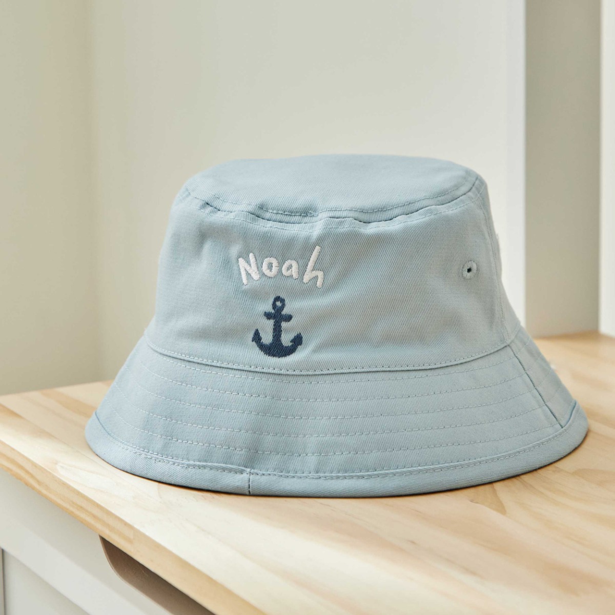 Personalised Anchor Light Bucket Hat