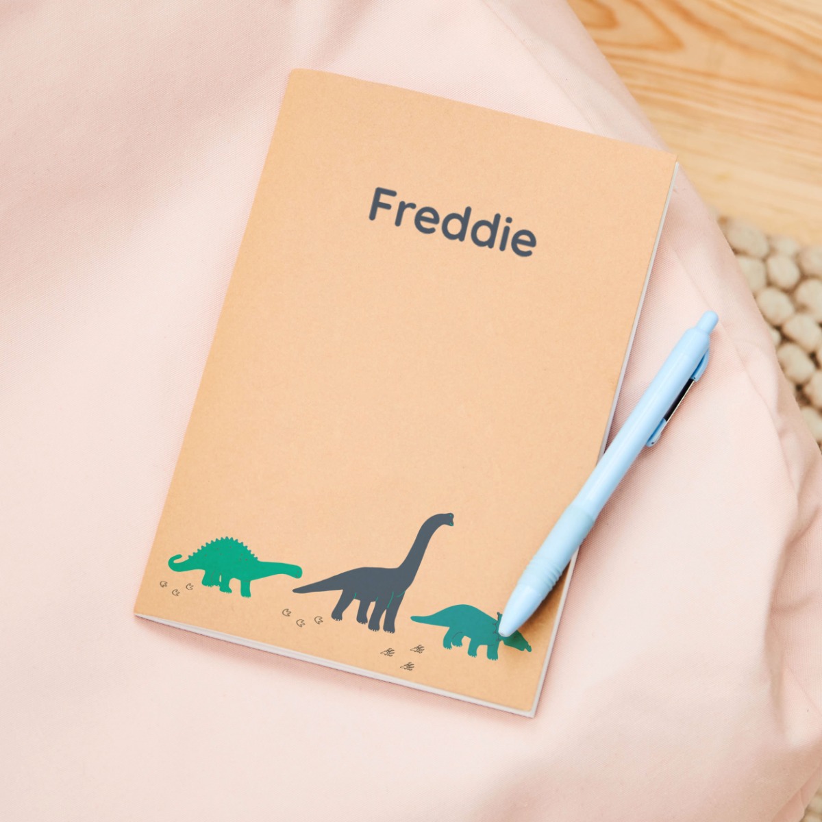 Personalised Dinosaur Childrens Notebook