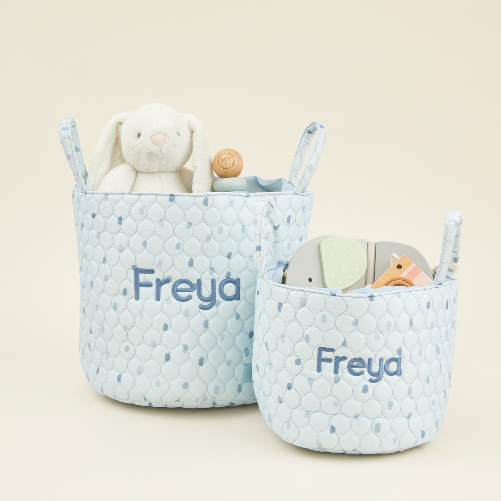 Personalised Polka Dot Storage Bag Set