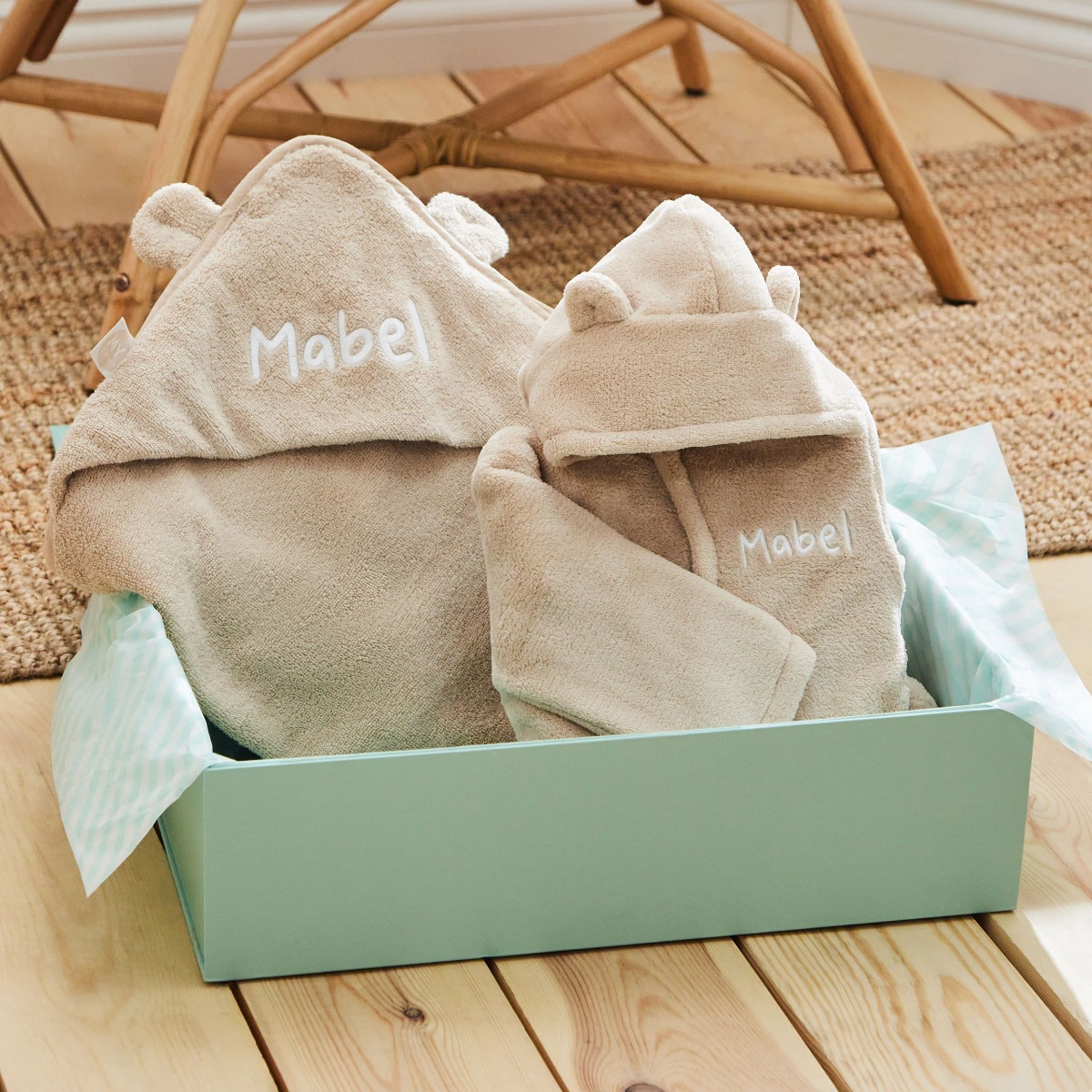 Personalised Oatmeal Splash Snuggle Gift Set