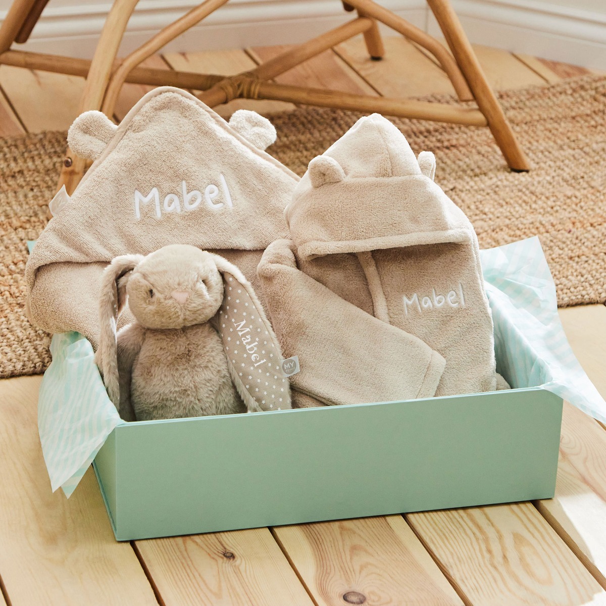 Personalised Oatmeal Splash Snuggle Cuddle Gift Set