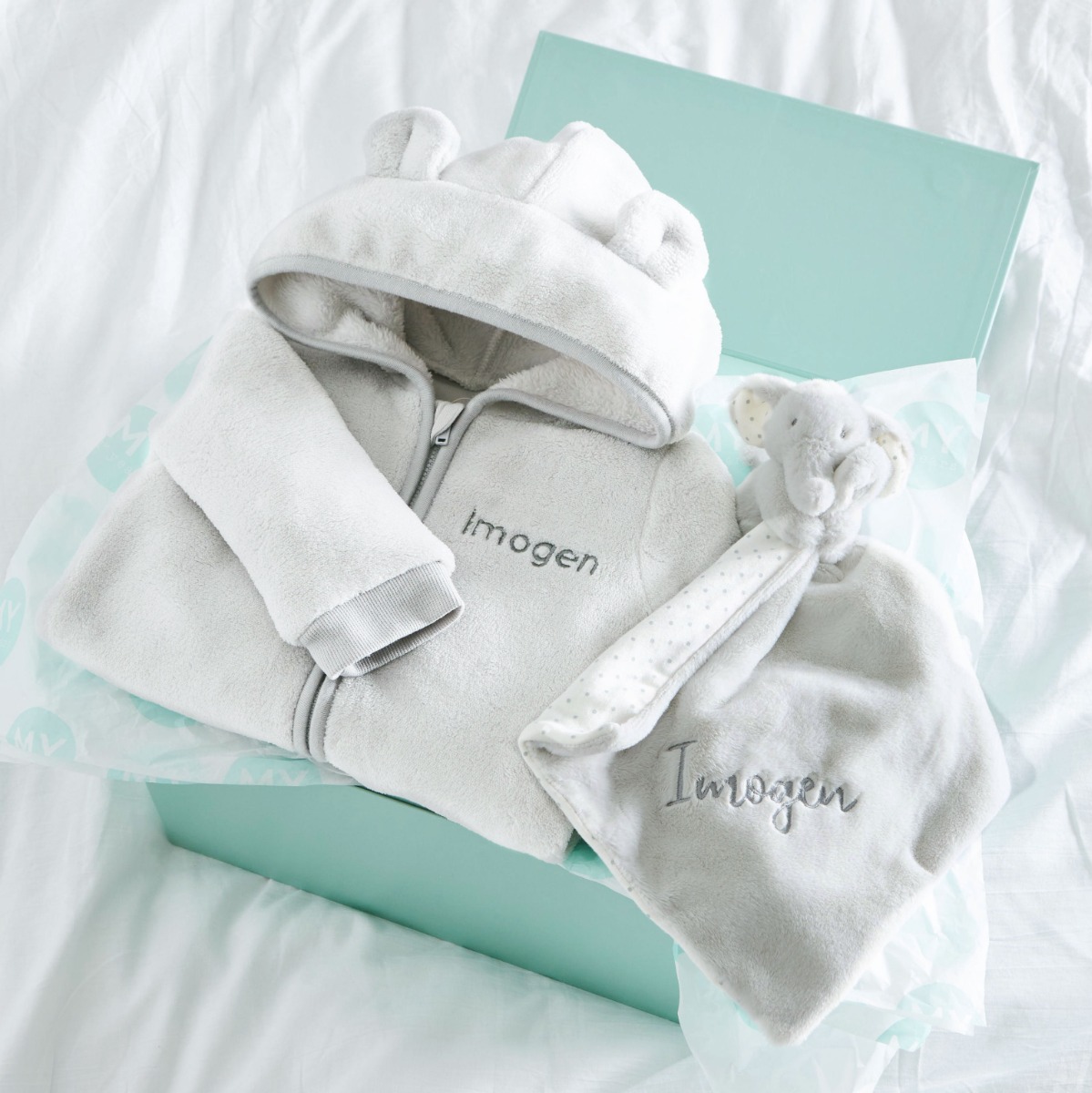 Personalised Fleece Onesie Comforter Gift Set