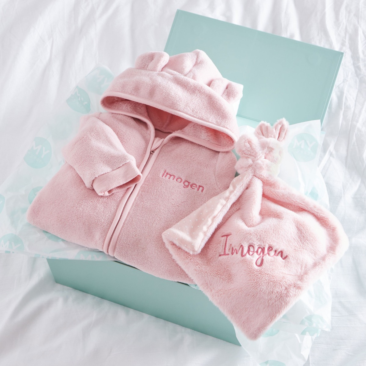 Personalised Fleece Onesie Comforter Gift Set