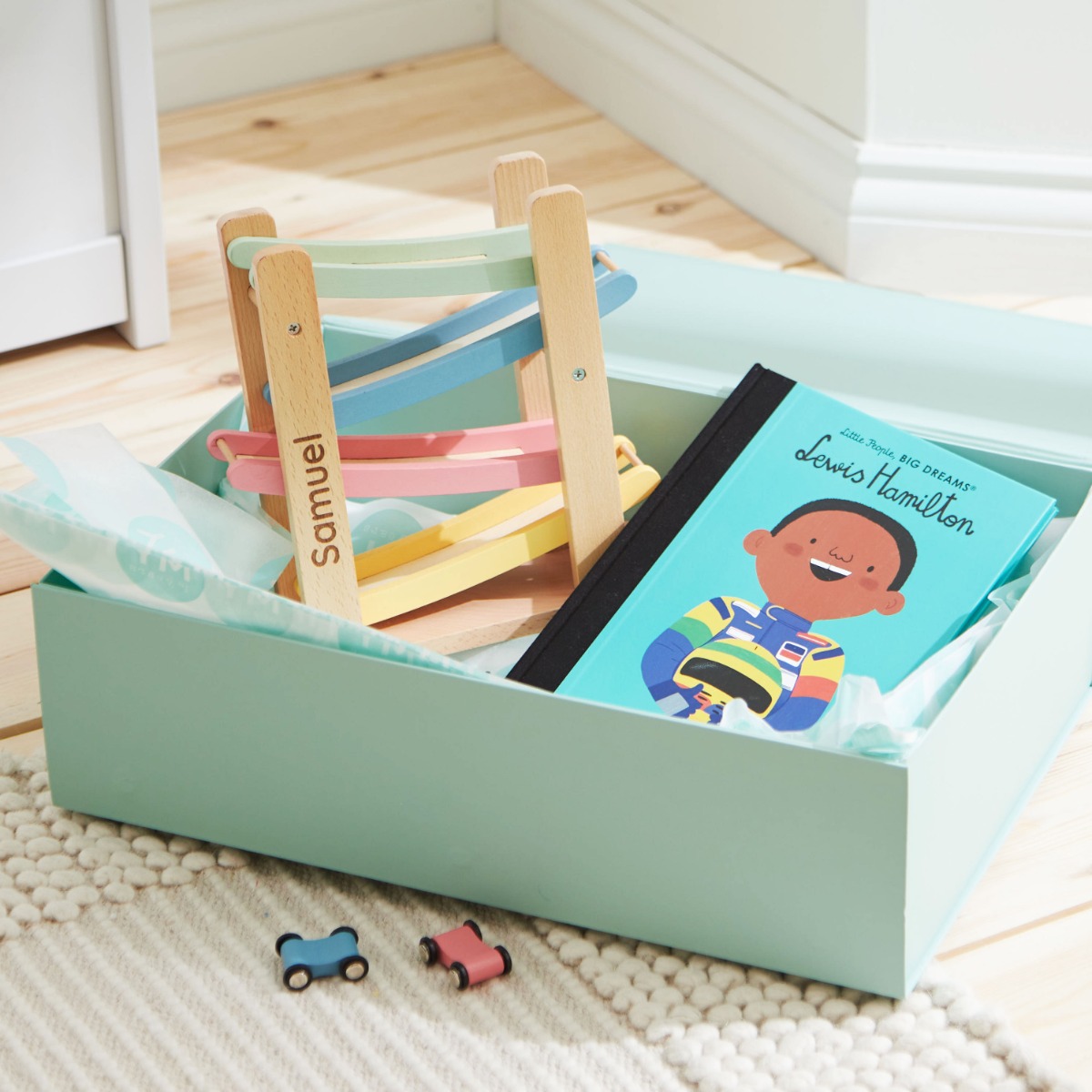 Personalised Little Racer Read and Play Set