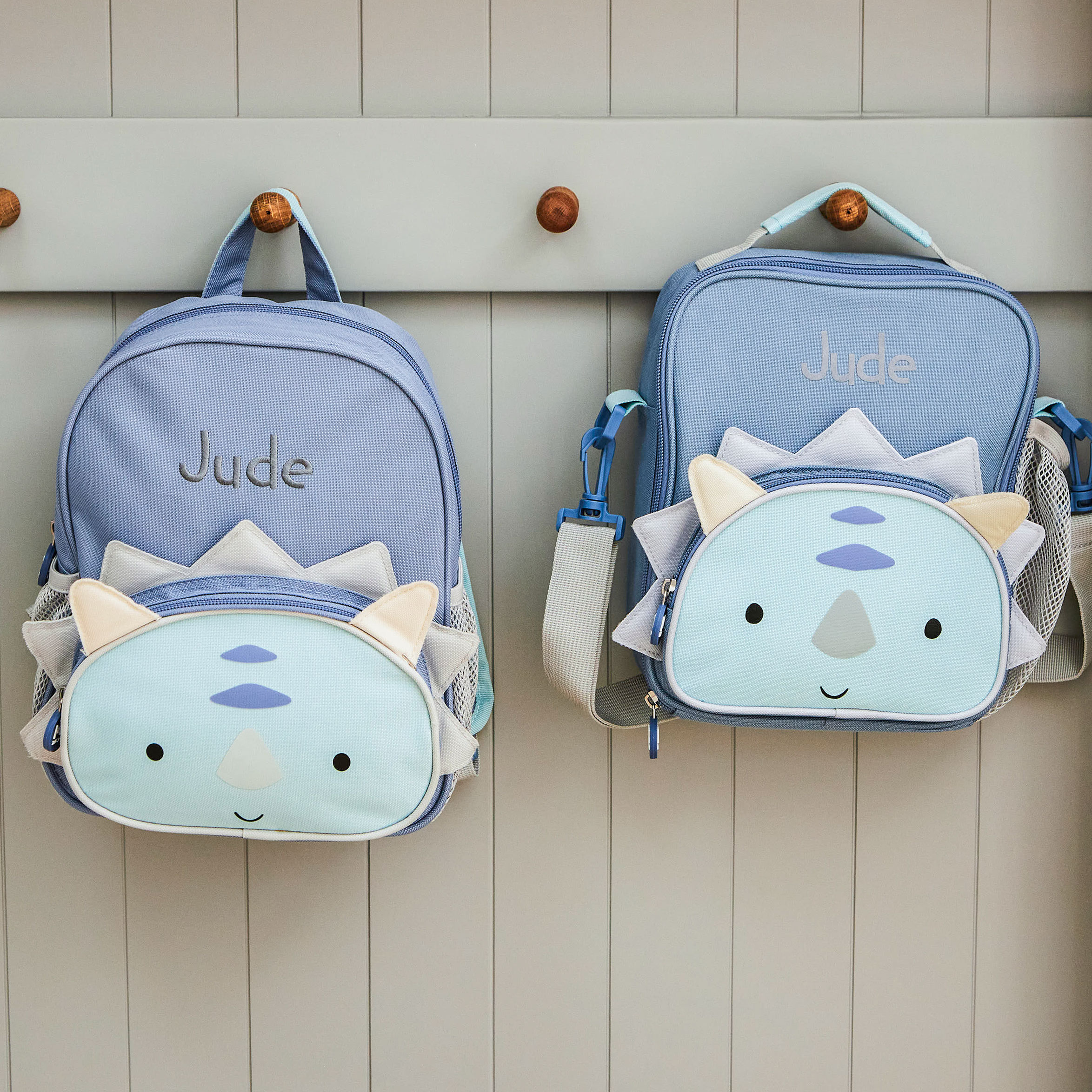 Personalised Dinosaur Backpack Lunch Bag Gift Set