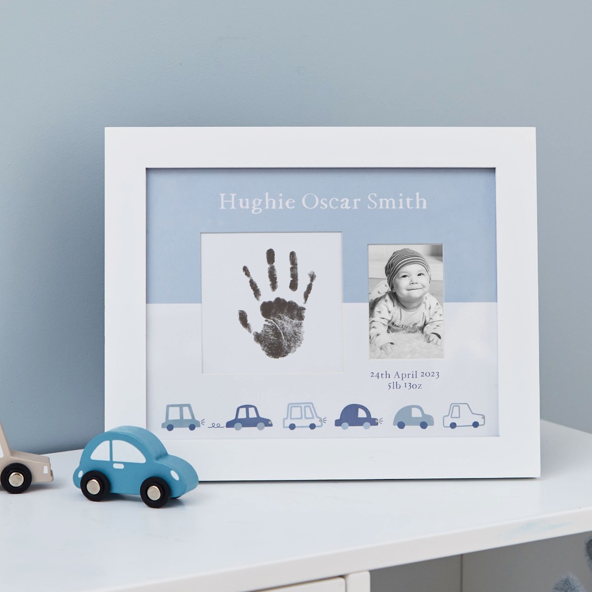 Personalised New Baby Handprint Photo Frame